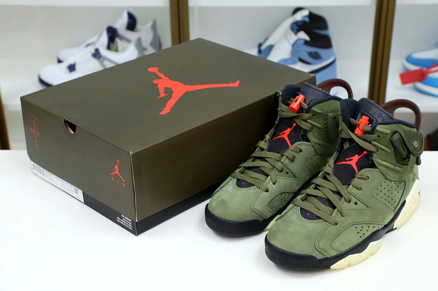 X RETRO SCOTT AIR JORDAN 'OLIVE' TRAVIS 6 0901